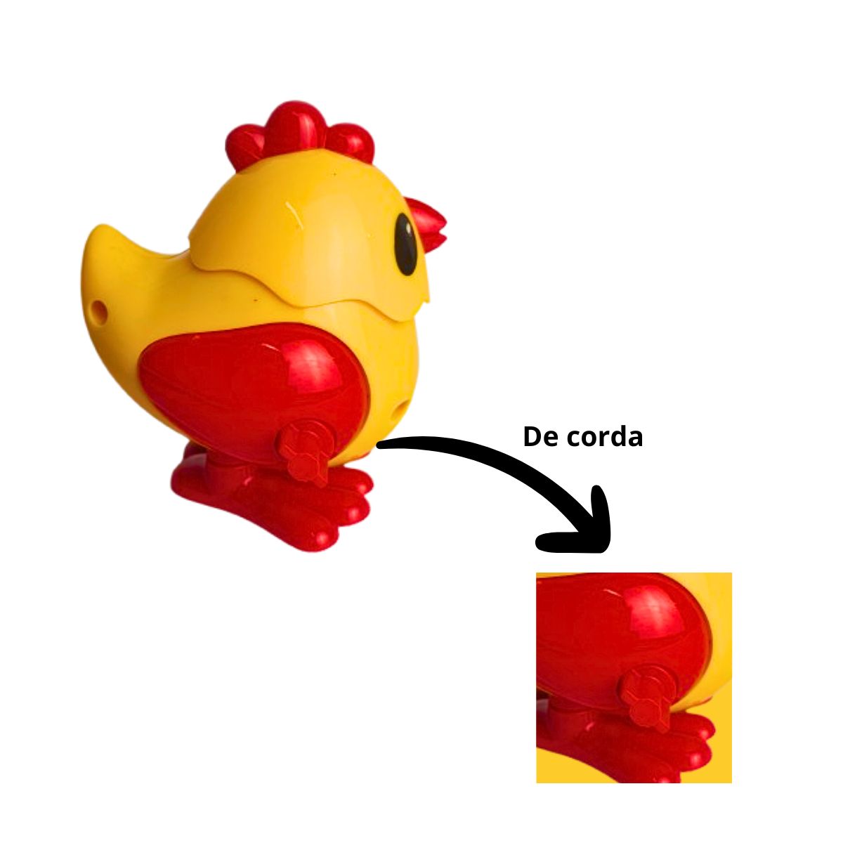 Kit 4 Galinhas Bichos Divertido Movido A Corda - Ark Toys Kit 4 Galinhas Bichos Divertido Movido A Corda - Ark Toys
